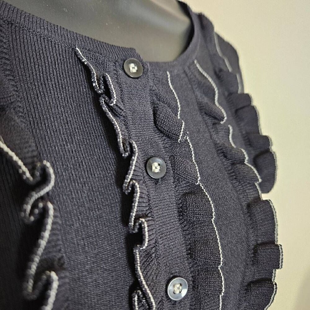 Ann Taylor Loft Ruffled Button Down - Picture 4 of 7